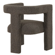 Petra Boucle Upholstered Accent Side Chair Chocolate Brown - 902880