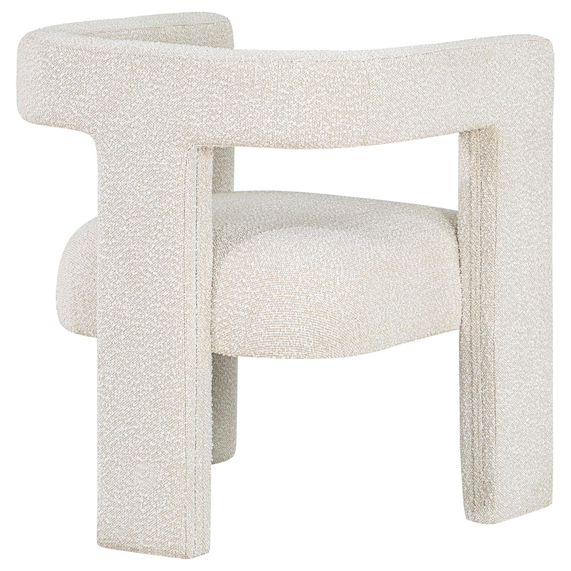 Petra Boucle Upholstered Accent Side Chair White - 902881