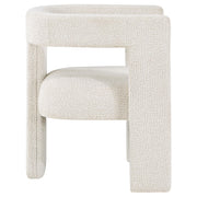 Petra Boucle Upholstered Accent Side Chair White - 902881