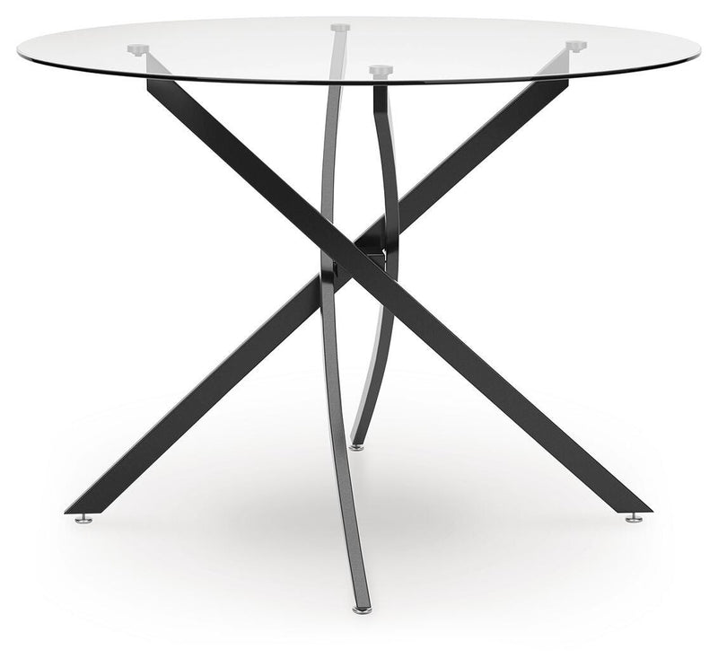 Pharwynn Black Dining Table - D446-15