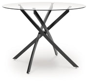 Pharwynn Dining Table and 4 Chairs in Black from Ashley - DMV Furniture
