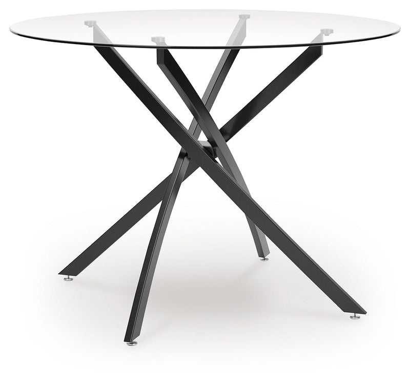Pharwynn Dining Table and 4 Chairs in Black from Ashley - DMV Furniture