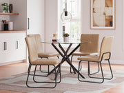 Pharwynn Dining Table and 4 Chairs in Black from Ashley - DMV Furniture