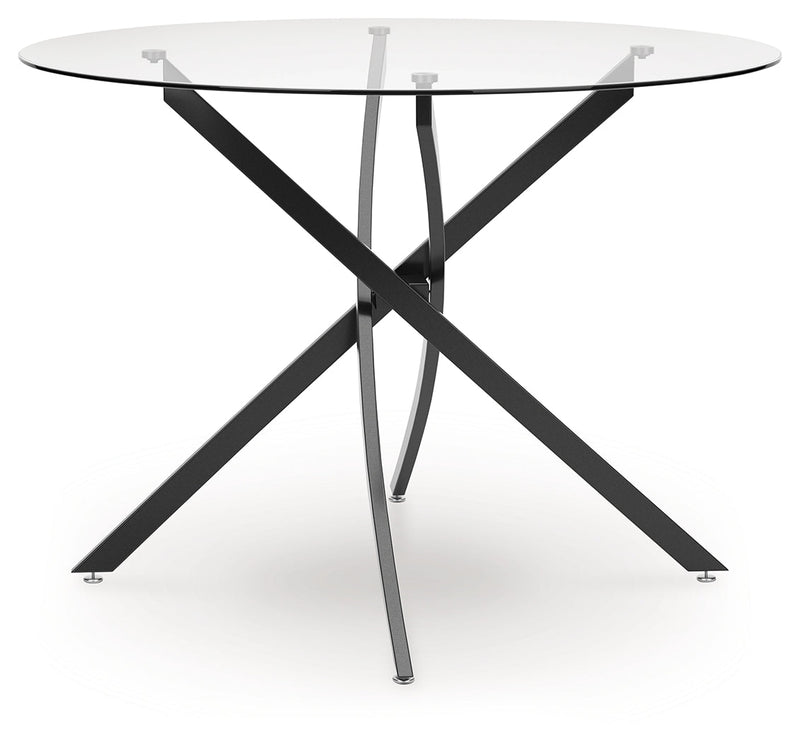 Pharwynn Dining Table and 4 Chairs in Black from Ashley - DMV Furniture