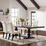 Phelps 5-piece Rectangular Dining Table Set Distressed Noir - 121231-S5