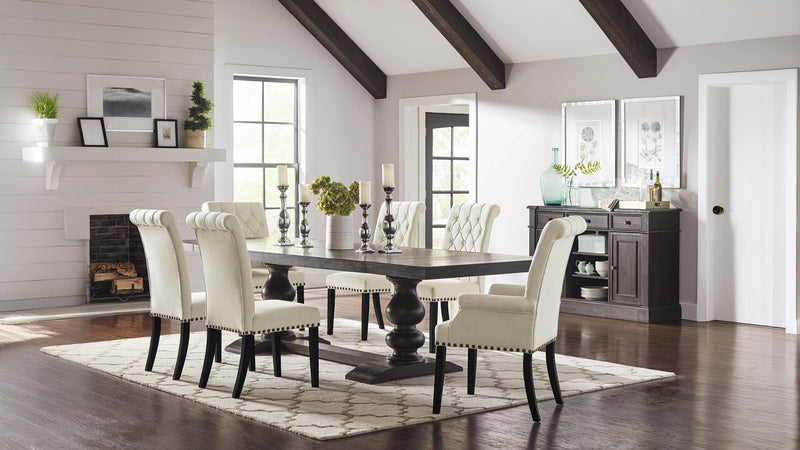 Phelps 5-piece Rectangular Dining Table Set Distressed Noir - 121231-S5