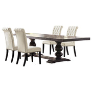 Phelps 5-piece Rectangular Dining Table Set Distressed Noir - 121231-S5