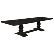 Phelps 5-piece Rectangular Dining Table Set Distressed Noir - 121231-S5