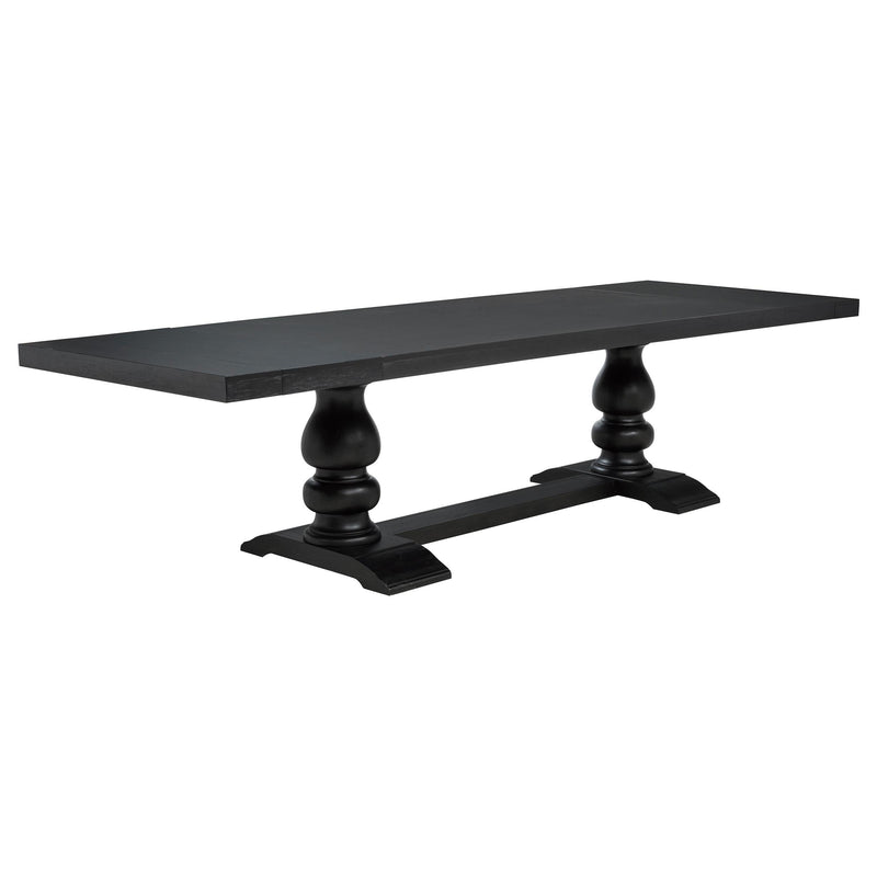 Phelps 7-piece Rectangular Dining Table Set Distressed Noir - 121231-S7C