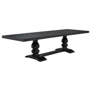 Phelps 9-piece Rectangular Dining Table Set Distressed Noir - 121231-S9C