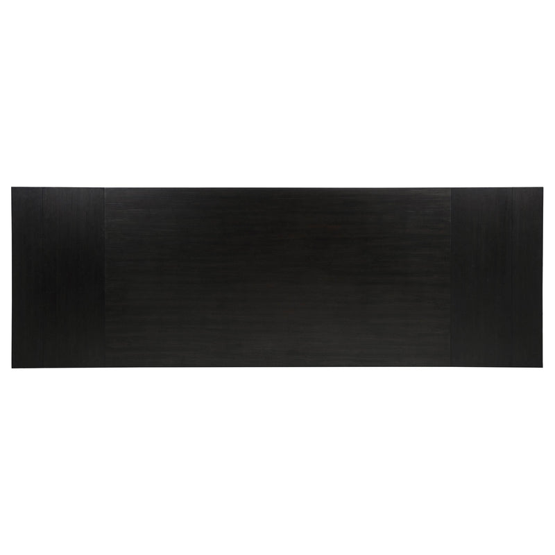 Phelps 9-piece Rectangular Dining Table Set Distressed Noir - 121231-S9C