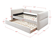 Philipa Oatmeal Twin Daybed with Trundle - DMV FurnitureDaybed