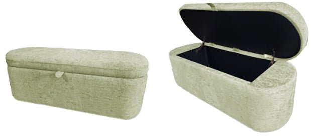 Philipa Storage Bench - L.Green Tweed - DMV FurnitureBenches