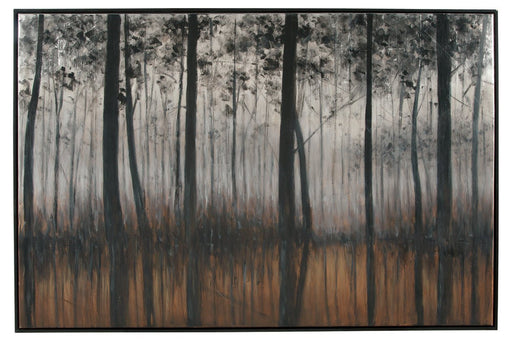 Philyra Black/Orange/Silver Wall Art - DMV FurnitureWall Art