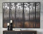 Philyra Black/Orange/Silver Wall Art - DMV FurnitureWall Art