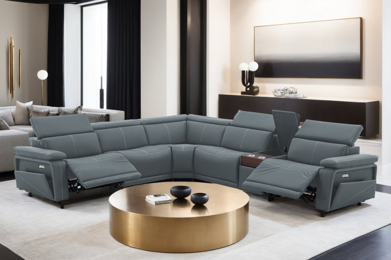Phoenix Teal 6-pc Sectional New - PHNX-TL-6-PC-SC-NW