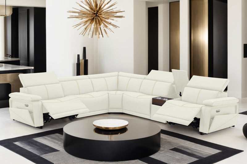 Phoenix White 6-pc Sectional - PHOENIX-WT-6-PC-SEC