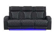 U8611 Blanche Charcoal Power Reclining Sofa With Phr And Led - U8611-BLANCHE CHAR-PRS W/ PHR LED