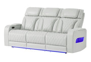 U8611 Blanche Silver Pwr Rec Sofa With Phr And Led - U8611-BLANCHE SIL-PRS W/ PHR LED