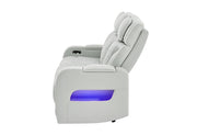U8611 Blanche Silver Pwr Rec Sofa With Phr And Led - U8611-BLANCHE SIL-PRS W/ PHR LED