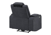 U8000 Black Power Recliner W/ Power Headrest & Led Light - U8000-BLACK-PR W/ PHR + LED