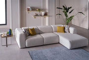Picasso Sectional (Oscar White) 5 Pieces & Chair - DMV FurnitureSleeper Sectional