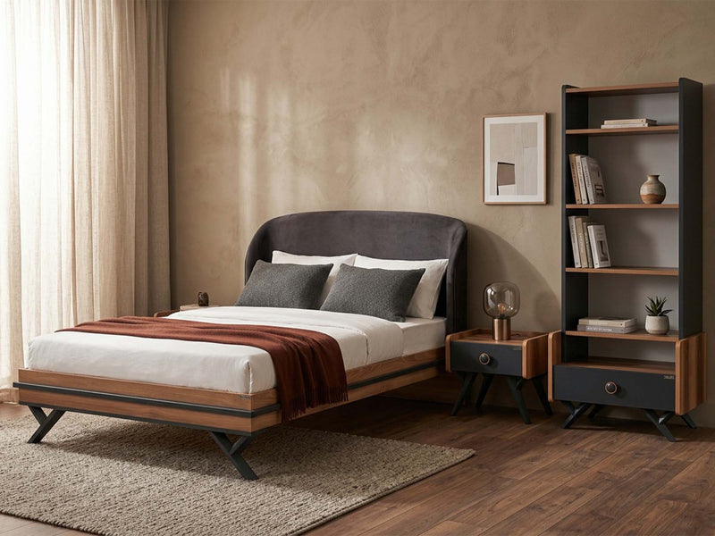 Piedra Kids Room Set (Twin Bed & Bookcase) - 145-PIE-TWIN-SET
