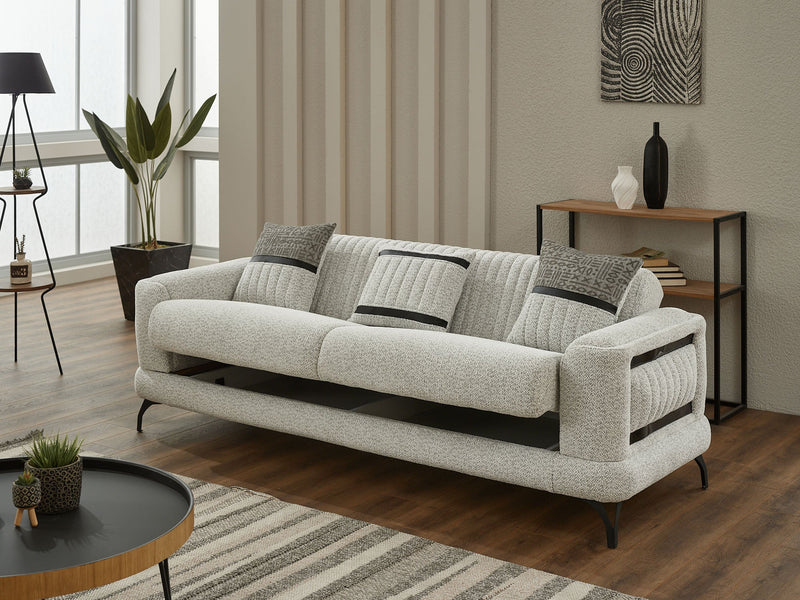 Pierra Convertible Loveseat in White - 200-SIM-PIE-CALVE16-2