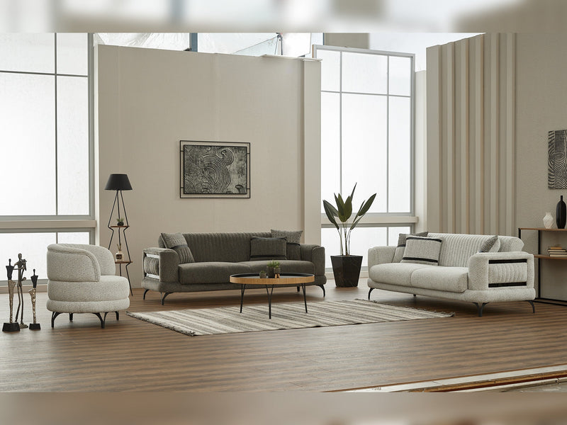 Pierra Convertible Sofa in Grey - 200-SIM-PIE-CALVE18-3