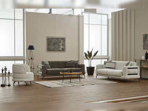 Pierra Convertible Sofa in Grey - 200-SIM-PIE-CALVE18-3