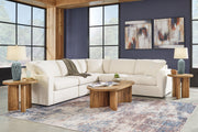 Pillar Peak 5-Piece Sectional with Ottoman in Oyster - PKG018621