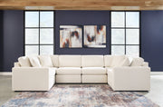 Pillar Peak 6-Piece Sectional with Ottoman in Oyster - PKG019271