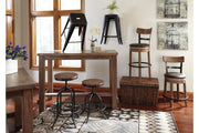 Pinnadel Light Brown Bar Height Bar Stool - DMV FurnitureBarstool