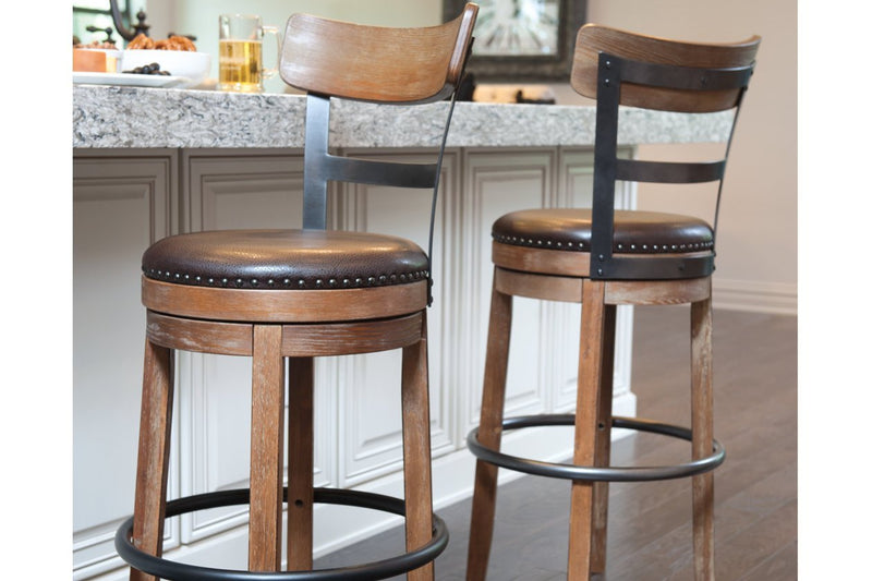 Pinnadel Light Brown Bar Height Bar Stool - DMV FurnitureBarstool