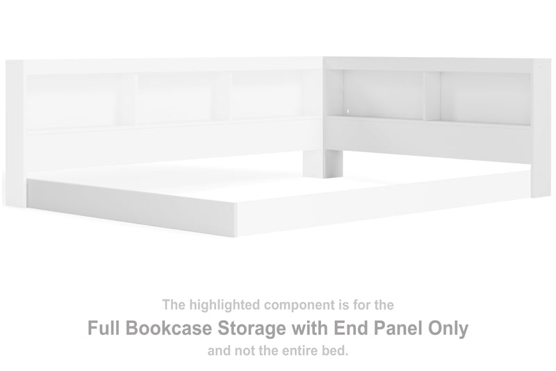 Piperton Full Bookcase Storage with End Panel - EB1221-165 - DMV Furniture