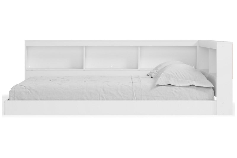 Piperton White Full Bookcase Storage Bed - DMV FurnitureFull Bed