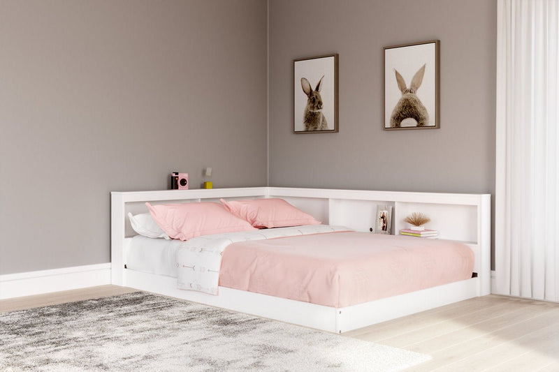 Piperton White Full Bookcase Storage Bed - DMV FurnitureFull Bed