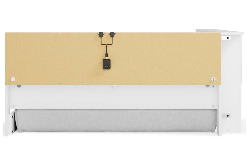 Piperton White Full Bookcase Storage Bed - DMV FurnitureFull Bed