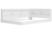 Piperton White Full Bookcase Storage Bed - DMV FurnitureFull Bed