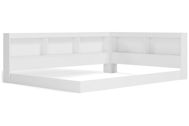Piperton White Full Bookcase Storage Bed - DMV FurnitureFull Bed
