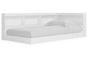 Piperton White Twin Bookcase Storage Bed - DMV FurnitureTwin Bed