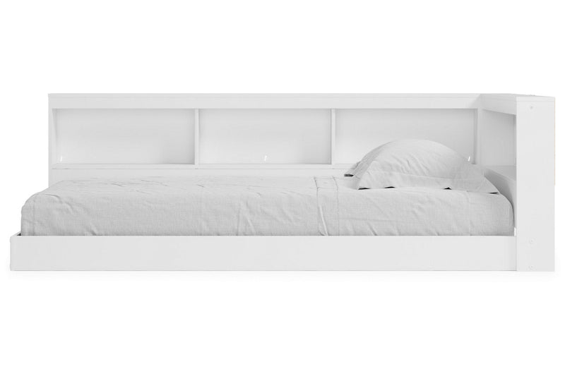 Piperton White Twin Bookcase Storage Bed - DMV FurnitureTwin Bed