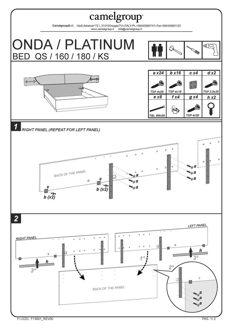 Platinum Drop Bed Silver Birch Queen - DMV FurnitureQueen Bed