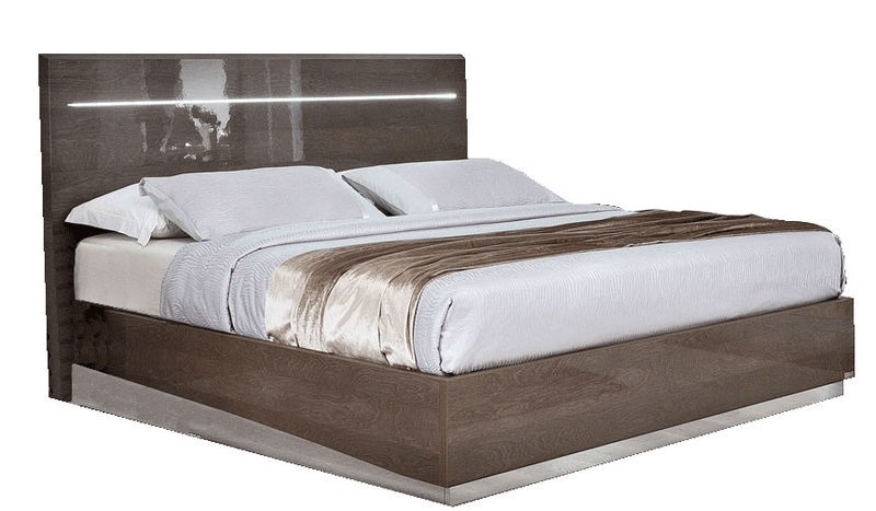 Platinum Legno Bed Silver Birch Queen - DMV Furniture