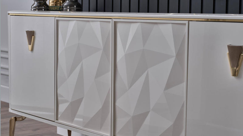 Plaza Buffet (Ivory) - DMV FurnitureHutch & Buffet