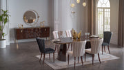 Plaza Dining Table (Plaza Walnut) - DMV FurnitureDining Table