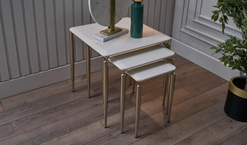 Plaza Nesting Table (Ivory) - 22PZA3304FSFS