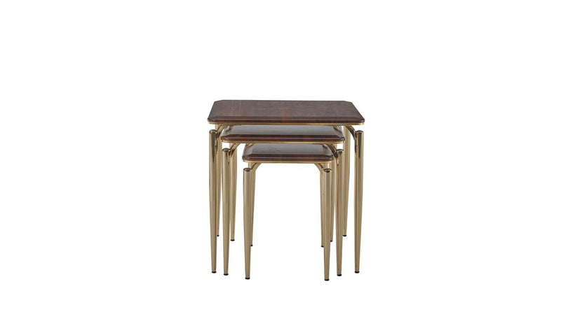 Plaza Nesting Table (Plaza Walnut) - DMV FurnitureEnd Table