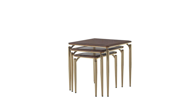 Plaza Nesting Table (Plaza Walnut) - DMV FurnitureEnd Table