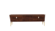Plaza Tv Stand (Plaza Walnut (Plaza Teks) - DMV FurnitureTV Stand